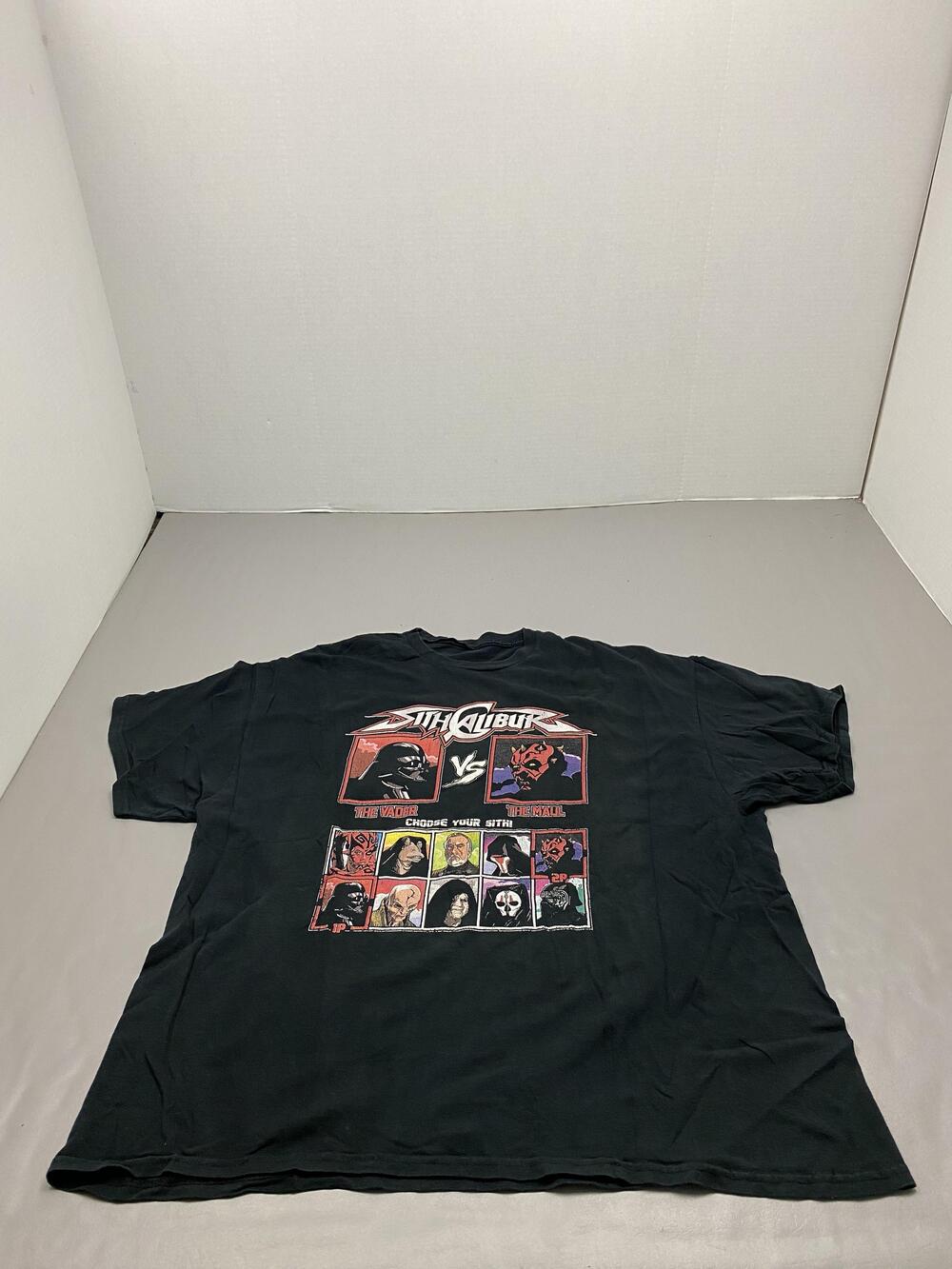 Star Wars Sithalibur Shirt Mens XL Black Darth Vader Maul Graphic Tee Video Game